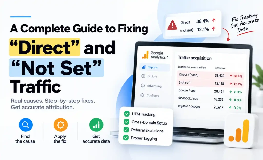 A complete guide to fixing Direct and Not Set traffic in Google Analytics 4