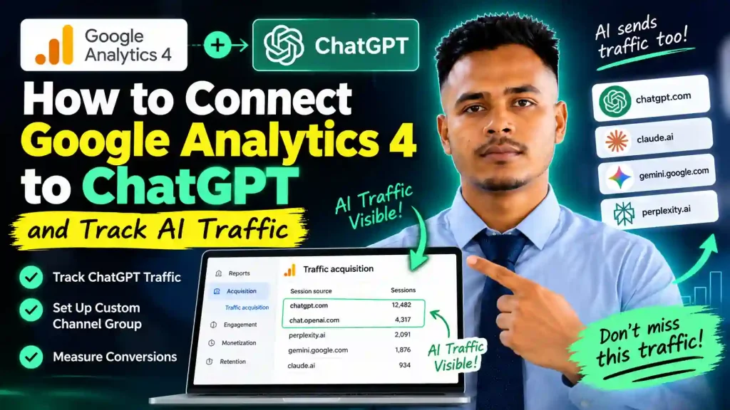 How to connect Google Analytics 4 to ChatGPT and track AI traffic from ChatGPT, Claude, Gemini, and Perplexity